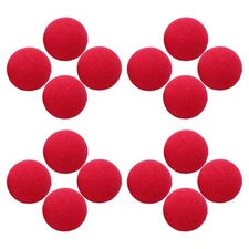 2 Count Red Rubber Clown Nose Kids Circus Theme Party Decorations