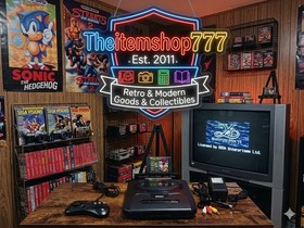 SEGA Genesis Console Model 2 MK-1631 Bundle + 235 In 1, Crusader of Centy Repro