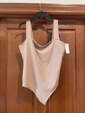 Abercrombie Fitch Women's Beige One Piece Bodysuit XL Solid
