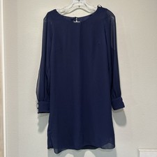 A. Byer Women’s Dress Small Sheer Split Sleeve Lined Office Career Professional