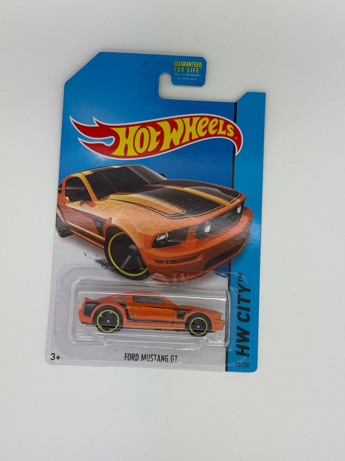 2013 Hot Wheels Ford Mustang GT Orange – HW City #92/250