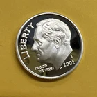 2002 S Silver Proof Roosevelt Dime Ten Cent Coin 10c Actual Coin Top Of The Line