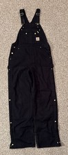 Men s Carhartt Double Knee Insulated Workwear Overalls. Size 36 X 34