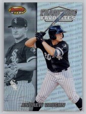 2020 BOWMAN'S BEST #FFA-AV ANDREW VAUGHN 2000 FRANCHISE FAVORITES WHITE SOX