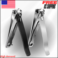 Sharp Stainless Steel Fingernail  Toenail Trimmers Nail Clippers, W File, 2 Pc