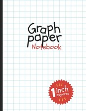 Graph Paper Notebook: 1 Inch Squares 109 Pages,Large, 8.5 x 11 