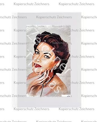 Yvonne de Carlo--185144 --Geschenkkarten-Umschlag mit Herzverschluss