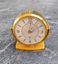Ancien Réveil de Voyage Jaeger Memovox 8 Jours Swiss Made fonctionne
