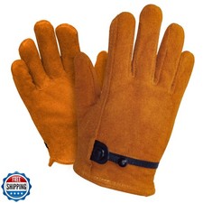 Hocoi Moa Toddler Work Gloves Age 2-12, Sheepskin/Cowhide Kids Le