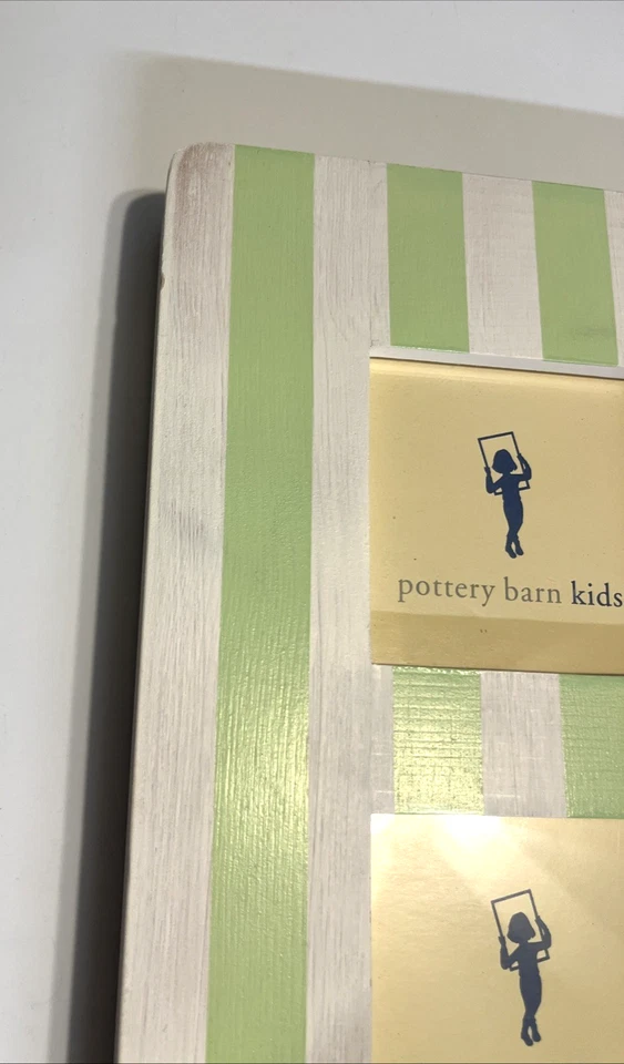 Pottery Barn Niños Galería Años Escolares Verde Menta 11x12 Marco 4 3x3 Inserto Foto 3 de 4
