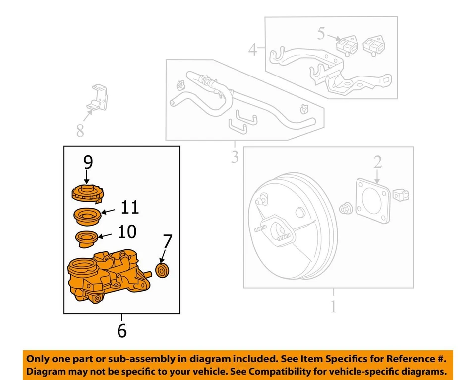 Главный цилиндр Honda Insight 10 11 12 13 14 - Изображение 3 из 4