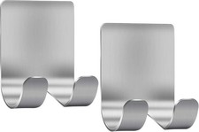 Razor Holder Shaver Hook Hanger Stand 2 Pack Self Adhesive Stainless Steel Heavy
