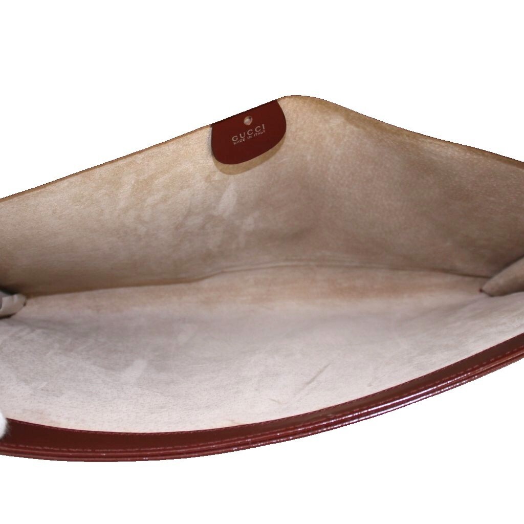 Gucci Second Bag Clutch Document Case Patent Leat… - image 5