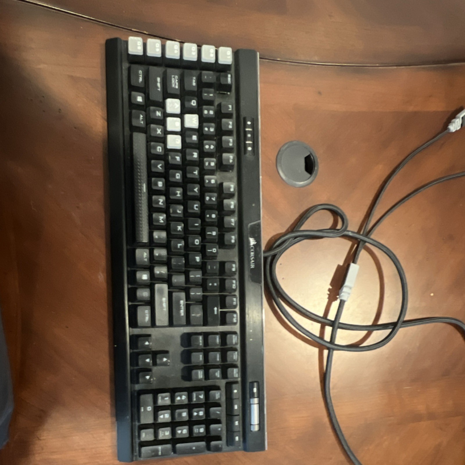 Corsair Wired USB Gaming Keyboard K95 RGB Platinum Black QWERTY English