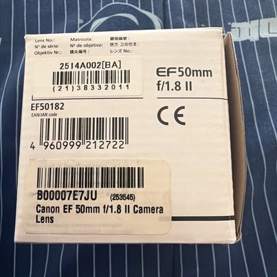 Canon EF 50mm f1.8 II Lens #427