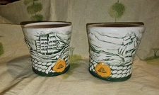 2 Cutty Sark scotch ceramic Tumblers