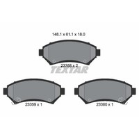 Textar BremsbeläGe Vorne FüR Opel Sintra Chevrolet Trans Sport Impala