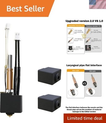 Sealed Hotend Upgrade for Anycubic Kobra 3 - Includes 2 Silicone Covers