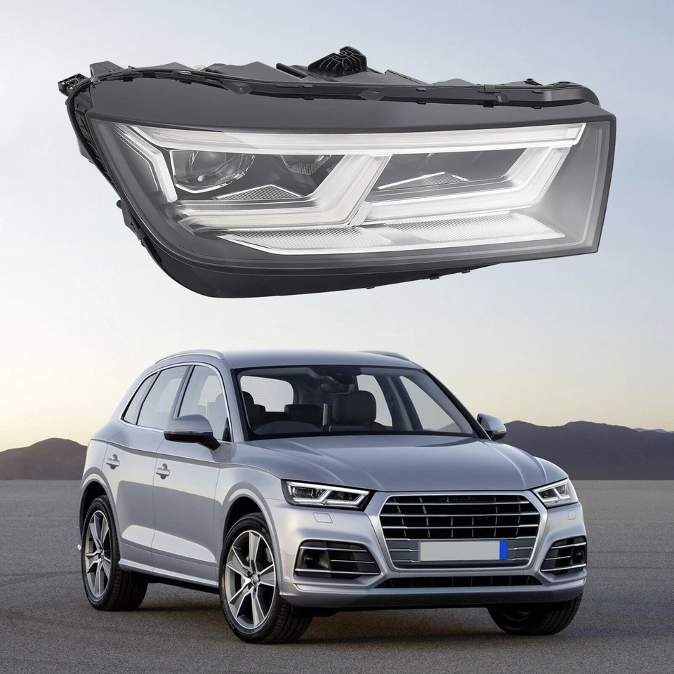 Passenger Side For 2018-2020 Audi Q5 SQ5 Full LED Headlight Headlamp Assembly RH Foto 2 de 4