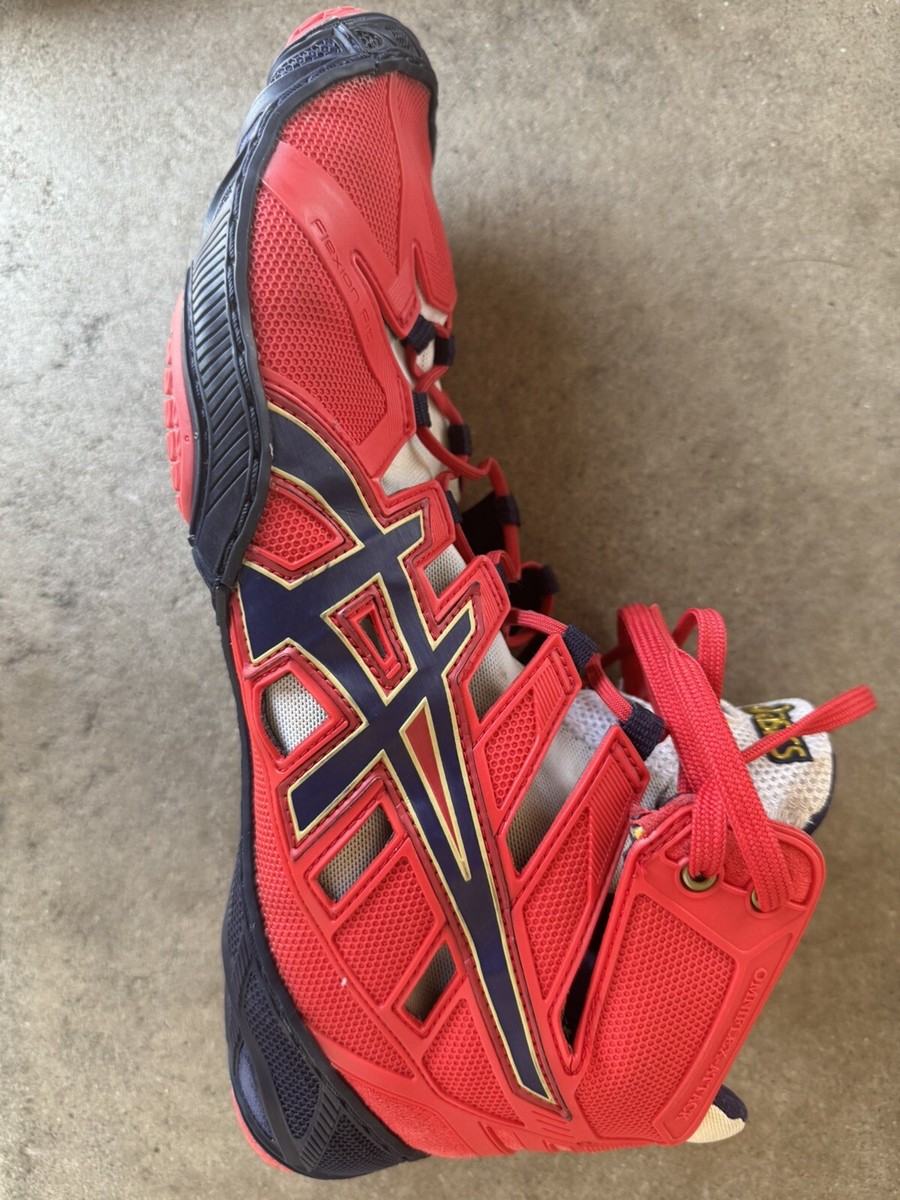 Asics Omniflex Wrestling Shoes Mens Size 11 Red, Blue, Rare ASICS