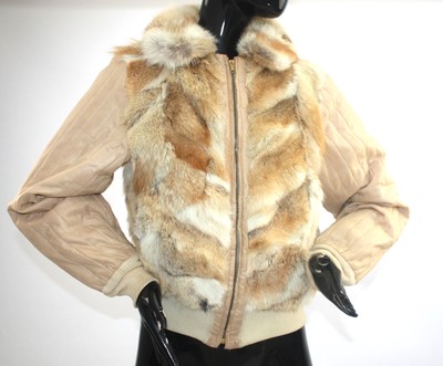 coyote fur bomber jacket