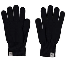 Large Black Merino Wool Glove Liners Warm Base Layer for Skiing 3-Season Wear