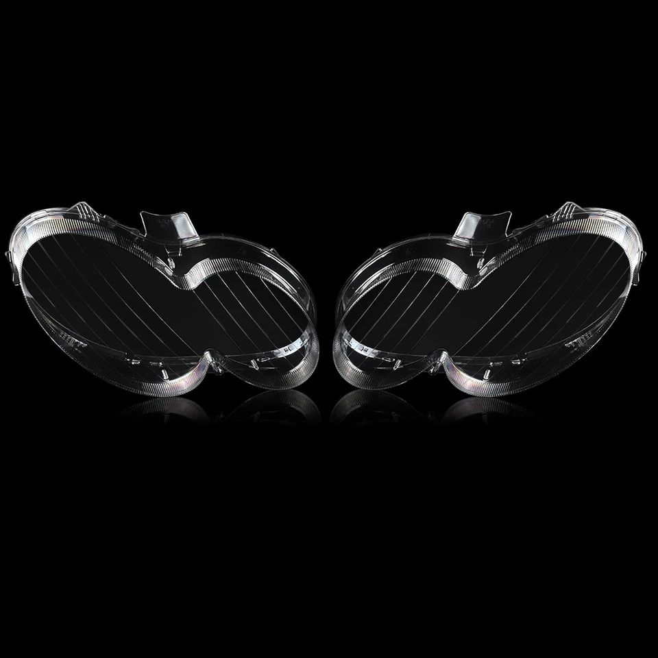 Par de carcasas de lente de faros delanteros para Mercedes-Benz W209 2004-2009 CLK280 CLK500 Foto 3 de 4