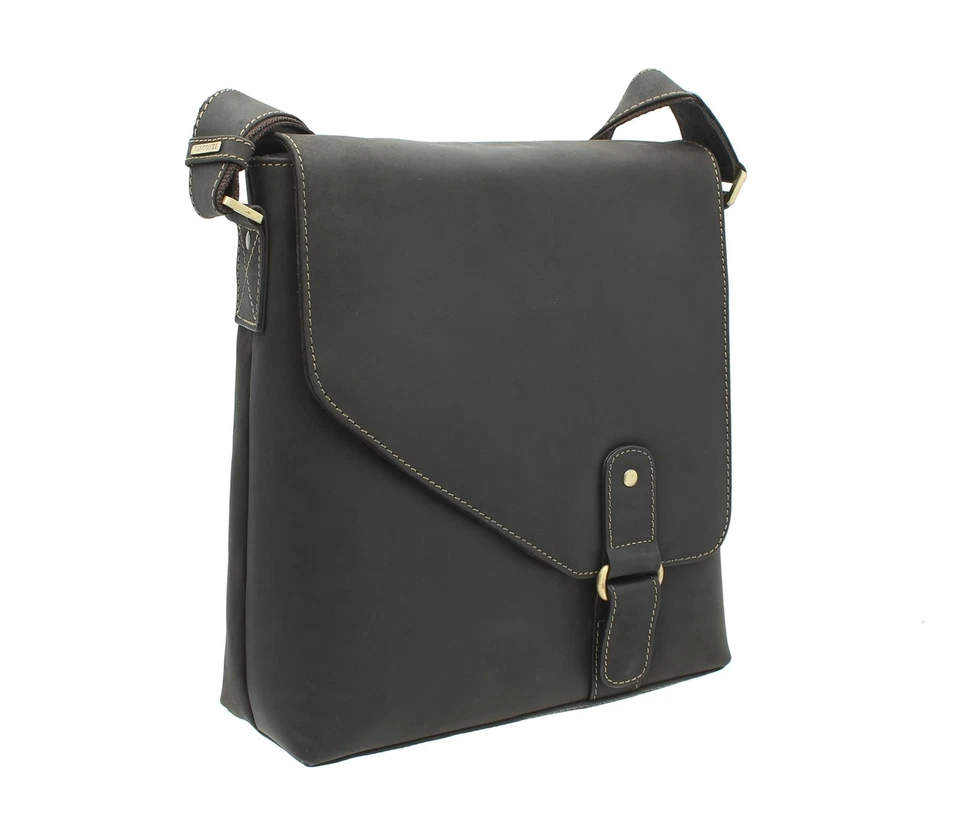 Visconti Oiled Leather Aspin Messenger Bag 16071