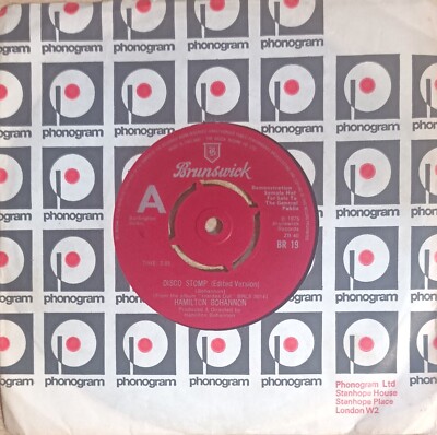 HAMILTON BOHANNON  - DISCO STOMP 1975 UK 7'' VINYL SINGLE RARE DEMO PROMO vgc+