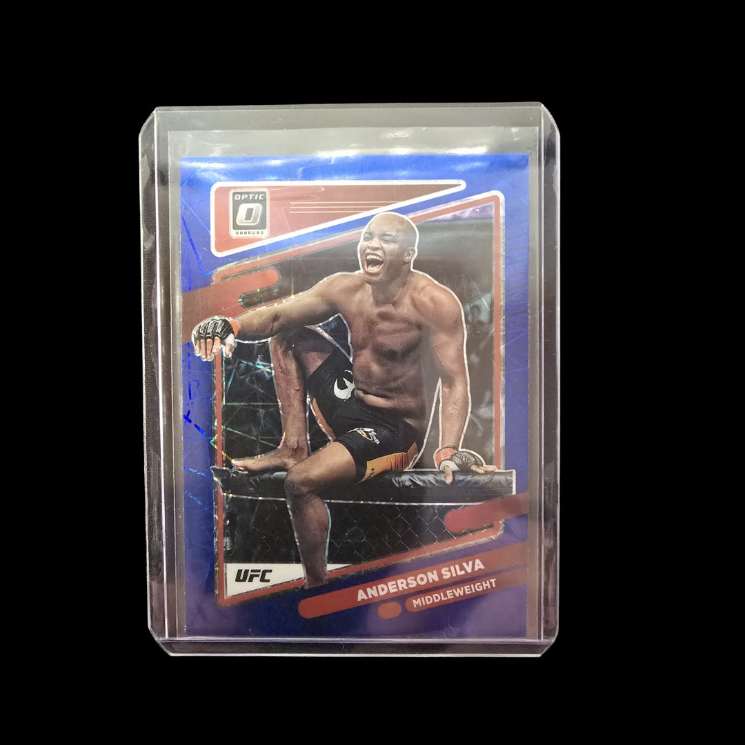 ANDERSON SILVA 🔥 #27 Blue Velocity Prizm 2022 Panini Donruss Optic UFC 🥊