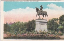 Washington Monument In The Public Gardens-BOSTON, Massachusetts