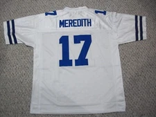 DON MEREDITH Unsigned Custom Dallas Sewn New Football Jersey Sizes S-3XL Wh/Blue