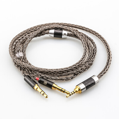16 Cores Copper Silver Plated Headphone Cable For 2x3.5mm Hifiman Sundara HE4XX