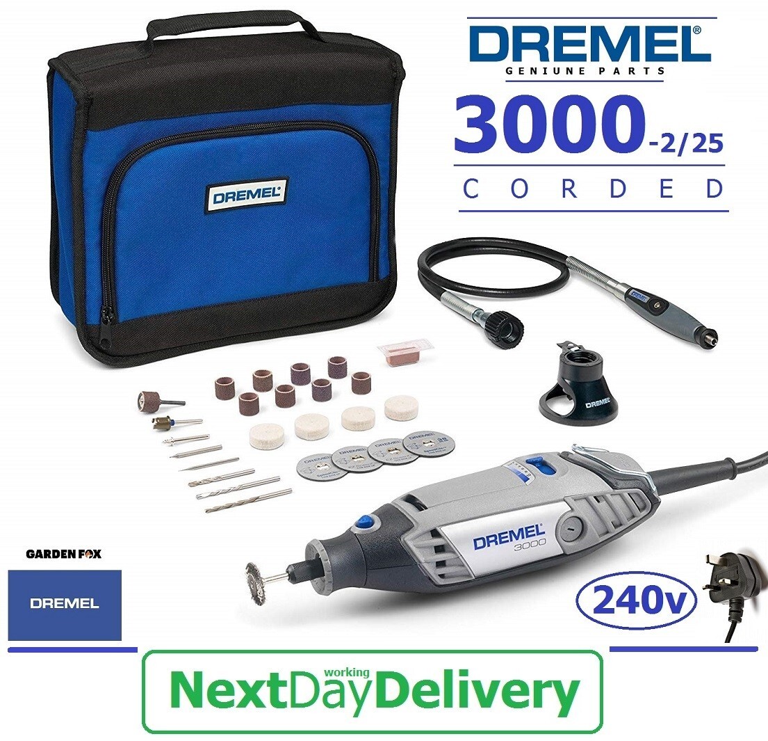 Dremel Menards Drill Set New DREMEL 3000-2/25 Extras Multi-Tool In