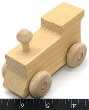 Wood Maple Landmark Locomotive Train Car Only Wooden Toy