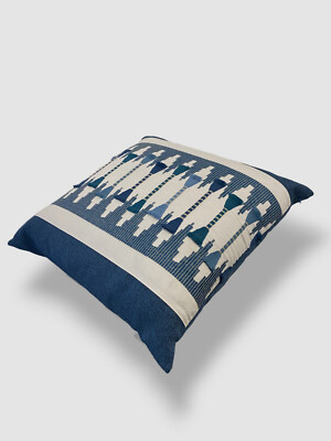 $276 D.V. Kap Blue Le Souk Square Throw Decorative Couch Pillow Cover Insert
