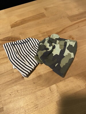 Gerber Baby Boy 2 Piece Multi-Pack Baby Hats Size 0-6 Months New