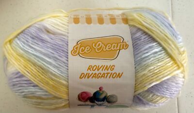 Lion Brand Ice Cream Roving Divagation Aran Acrylic Yarn 7.05 oz Discontinued