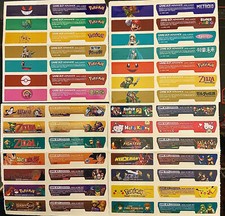 Nintendo Game Boy Gameboy Advance GBA Custom Art Replacement Label Sticker Set