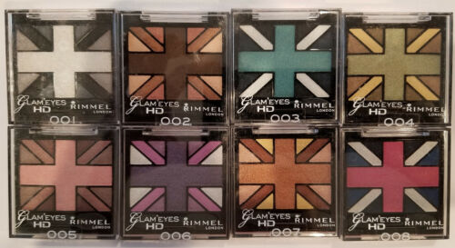 BUY1, GET1 @ 20% OFF (add 2 to cart) Rimmel London Glam Eyes HD Quad Eye Shadow - Picture 1 of 9