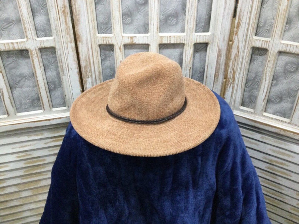 Olive & Pique Tan Suede Hat Olive & Pique 100% Wool Brown Women main image 3