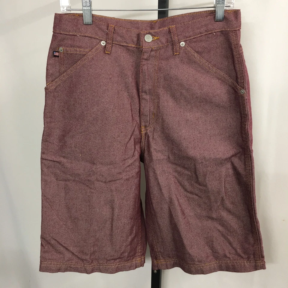 Pantalones Cortos De Colección Polo Jeans Denim Para Hombre Talla 31 Rojo Denim Carpintero Pantalones Cortos Calce Suelto Foto 2 de 4