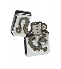 Hadson Wind Resistant Petrol Dragon Lighter - Chinese Dragon - Gift Boxed