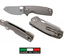 Couteau Pliant Fox/Vox Baby Core FX608TI Lame Acide Pierre Lavée Titane Acide SW