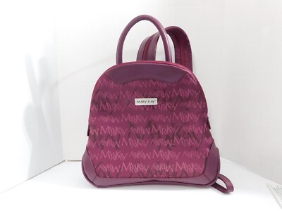 Mary Kay Backpack Purse Maroon Travel Tote W/ Zippered Pockets + Wallet Mary Kay Backpack Purse Maroon Travel Tote Limited Edition  main image 4