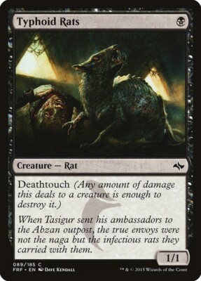 TYPHOID RATS X 4 E/X+ FATE REFORGED MAGIC THE GATHERING