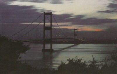 AK The Severn Bridge by night