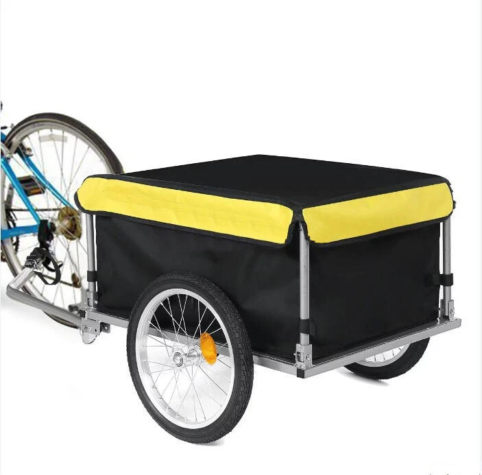 Bicycle Bike Trailer Cargo Wagon Carrier Storage Cart Wheel Runner