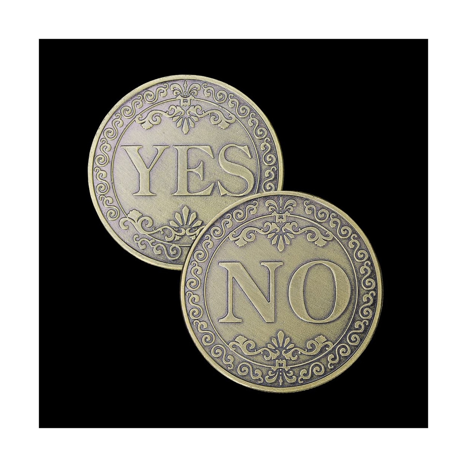 Glamtune Novelty Yes No Challenge Coin Medallion Collector