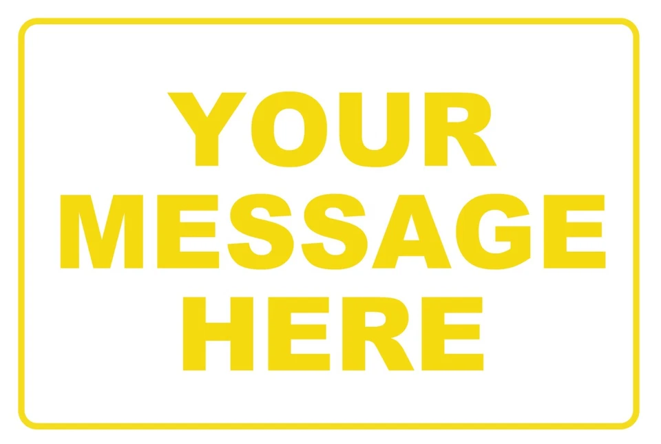 12×8 Custom Personalized Message Metal Sign Create Your Text Home Business Decor - Image 4 of 4